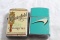 2 Vintage Continental Lighters Chesterfield Cigarettes & Newport