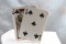 Vintage L and M Inc. Porcelain Playing Cards Ashtray/Pin Dish Clubs