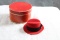 Vintage STETSON Miniature Advertising Red Felt Hat in Original Box