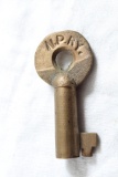 Vintage Northern Pacific Railway Brass Railroad Key