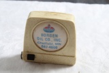 Vintage Standard Borgen Oil Co. Advertising Tape Measure Chatfield, Minnesota