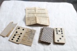 1906 U.S. Card Dominoes with Instructions 55 Cards Included as shown