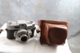 Vintage Kodak 35 35mm Camera with Leather Carrying Case