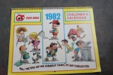 1982 RED OWL Grocery Store Children's Calendar Art Linkletter Kids Say the