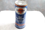 Vintage Sta-Power Oil Cushion Advertising Can 1 Pint Size Steel Side