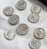 9 Carson City Morgan Solid Sterling Silver Miniature Dollars Serial #26741