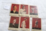 6 Miniature 1915 Cracker Jack  Baseball Cards LADIE, Ed Walsh,