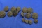 Lot of 15 Plastic Military Buttons – 3 Sizes – As shown