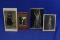 Lot of 4 Vintage Photos – Woman w/ Snake, Topless Belly Dancer, etc. - Look like Reproductions