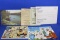 Paper Lot – 3 Giant MN Themed Post Cards, 1941 Yellowstone Visitor Pamphlet,