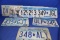 Lot of 12 Minnesota License Plates – 5 Pairs – Tabs from 1982 to 2019 – As shown