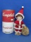 Limited Edition Porcelain Campbell's Soup Santa Doll in Box – 71/500 – 10” tall