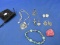 Assorted Costume Jewelry & Pink River-stone (dyed) – Cross may contain unmarked silver