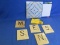Words With Friends Game & Board (Used)  & 5  5” Plywood Scrabble Tiles