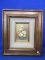 Original Oil Painting  Signed “Trotwood” - Still Life of Roses in Blue Vase 8x6” in