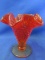Fenton Amberina Hobnail Vase 3 3/4” T Cone Shaped