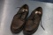 Pair of Mens Slip Resistant Leather Shoes – Size 12W – Soles look like new