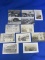 12 Antique  & Vtg.B & W Portraits/Postcards : Farming, Skinny-Dippers on Bridge