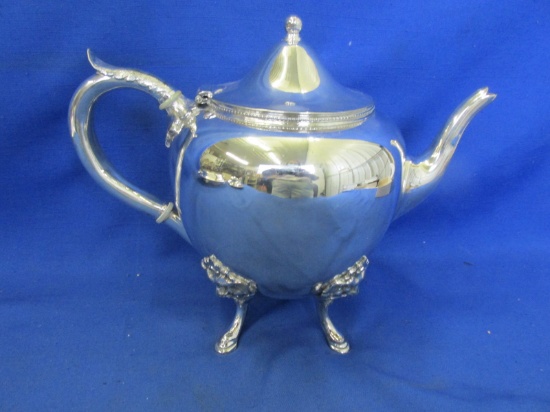 Silver PlateFooted Tea Pot (Rogers Smith & Co.)