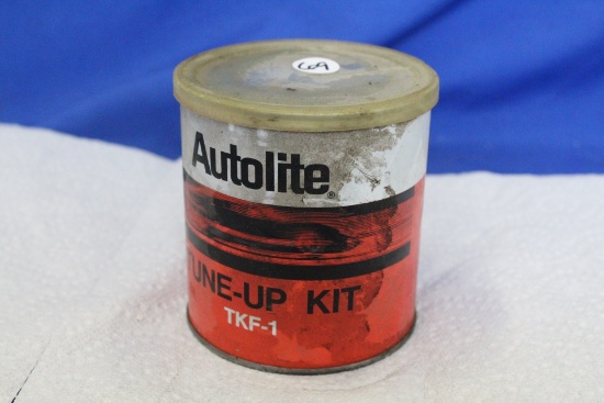 Vintage Tin – Autolite Tune-Up Kit TKF-1 with Plastic lid & some contents