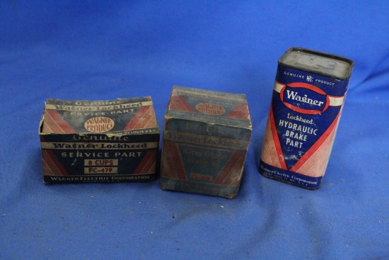 Vintage Auto Parts in Boxes Wagner Brake Part, Wagner Master Cylender Repair Kit,