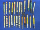 Vintage Bullet Tip Pencils with Advertising – Assorted