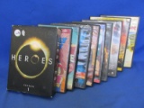 9 Assorted DVD Movies – Used Condition  & Heroes Season 1 Boxed set DVDs