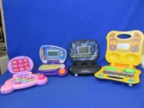 4 Electronic “Learning” Games for Young Children – by Vtech, Fisher Price, Compu Kids &