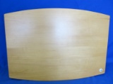 Vintage  Blond Wood Platter – Milled edges – Flat Surface –16” x 22” ends taper to 13 1/2”