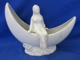 Vintage Planter: Madonna on a Cerscent Moon – small hairline – Made in Japan