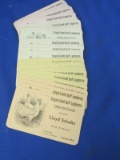 1” Pile of Vintage Biz Cards for Lloyd Schultz Chickens & Eggs 111 N. Broadway Rochester