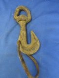 Cast Iron Hook with Cast Iron Loop – 8” L with a 5” Triangular (sort of) Loop