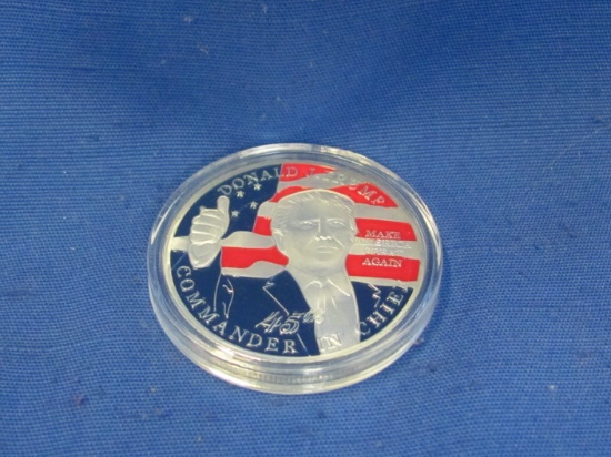 Donald Trump Commemorative Coin – Plastic Case