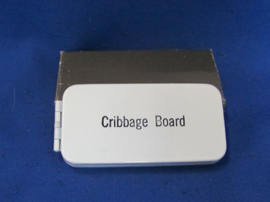 Pocket Size Cribbage Board With Metal Pegs