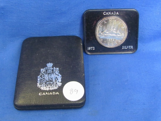 1972 Canadian $1 Voyageur  Silver Dollar Coin – 50% Silver