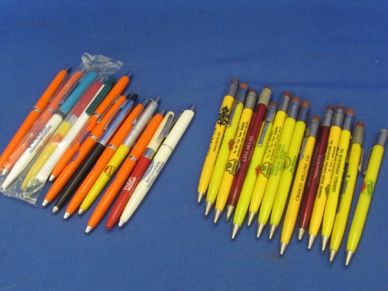 14 Vintage Mechanical Pencils and 13 Vintage Feed Ink Pens