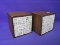 2 Handmade Wood/Tile Cubes – Bookends? - Weighted – 4 1/2” Cubes