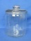 Vintage Glass Humidor – Factory No. 256, 5th District NC – 7” tall