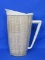 Tan Thermal Pitcher with Woven Design Inside – 9 1/2” tall