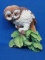 Vintage Bossons Chalkware Wall Plaque – Sad Eyed Owl – Made in England – 8” long