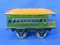 Girard/Marx Tin Litho “The Joy Line Coach” Train Car #458 w Observation Deck– Body is 4 3/4” long