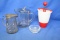 Lot: 1952 McKee Restaurant Syrup Pitcher for Grand Silver Co, Popeil Doughnut Maker