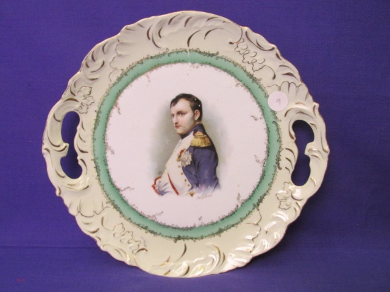 Decorative Porcelain Plate featuring Napoleon – 10 1/2”Dia – Minor wear as shown