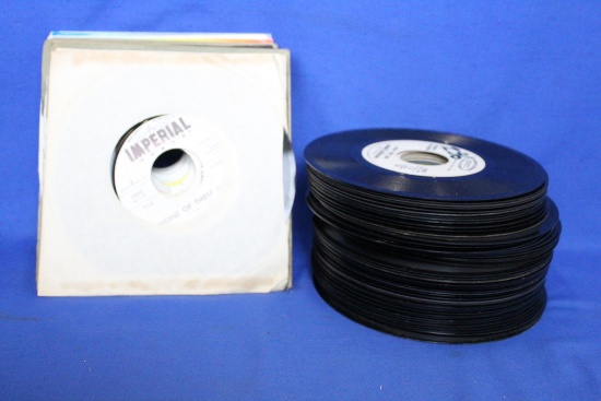 Huge Lot  (67)  45 RPM Promotional Records (not for resale) Most are white labels