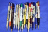 15 Vintage Mechanical Pencils w/ Great Graphics! Trucks, Animals, Buildings