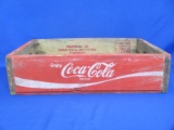 Wood Coca-Cola Crate – Sturdy-Bilt made by Flour City Wooden Box Inc – 18 1/4” x 11 3/4”