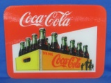 Nice Fused Glass Cutting Board “Drink Coca-Cola” 15 3/4” x 11 3/4”