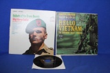 3 Vintage Records: 45 RPM Hank Snow “A Letter From Viet Nam” & 2 LPS :