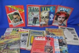 Mixed Lot of Magazines: Science & Mechanics 1937, Newsweek 1953, Saga & Time from 1970s