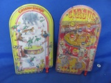 Medium Size Pin Ball Games – Wolverine Toys – Curious George & Circus – Newer